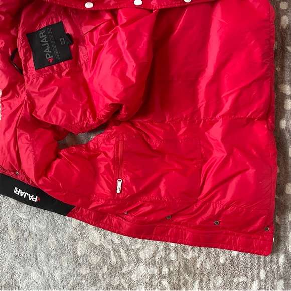 Pajar Red White Button Jaegar 3M Thinsulate-Fill Featherless Vest Size S Mens - Picture 6 of 8